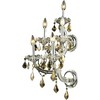 Elegant Lighting Maria Theresa 5 light Chrome Wall Sconce Golden Teak (Smoky) Royal Cut Crystal - 2 of 3