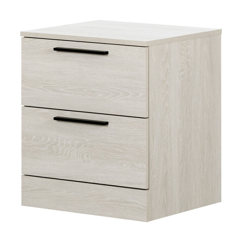 Photos - Storage Сabinet Step One Essential 2 Drawer Nightstand Oak - South Shore