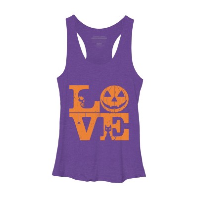 Women's Design By Humans Halloween Love Night Creepy Cute Fun By RedBirdLS Racerback Tank Top