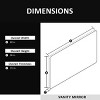 Aluminum Framed Rounded Rectangle Bathroom Wall Mirror,Vanity Mirror - 3 of 4