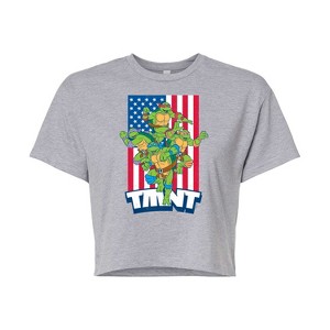 Women's - Teenage Mutant Ninja Turtles - USA Raphael Cropped Graphic T-Shirt - 1 of 4
