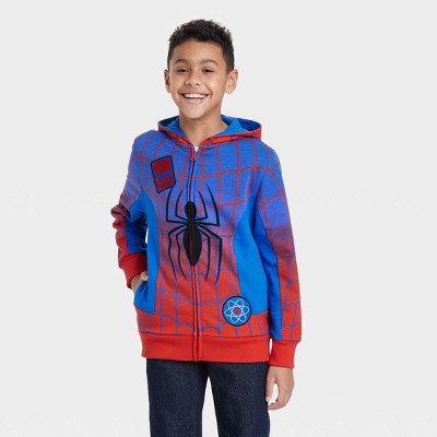 Boys' Marvel Spider-Man Sweatshirt - Royal Blue/Red