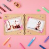 Juvale 80 Pages Hardcover Kraft Scrapbook Albums, Multi-Purpose Brown Paper Notebook for Arts and Crafts (8x8 Inches) - 4 of 4
