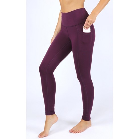 90 Degree By Reflex - Women's Polarflex Fleece Lined High Waist Side Pocket  Legging - Potent Purple - Small : Target