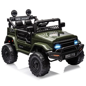 Electric Car for Kids, 12V Ride on Truck Car with Remote Control Spring Suspension - 1 of 4