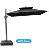 Crestlive Products 9x11 FT Double Top Patio Cantilever Offset Umbrella UV30+ Outdoor 360° Rotation 6 Heights Adjustable - 2 of 4