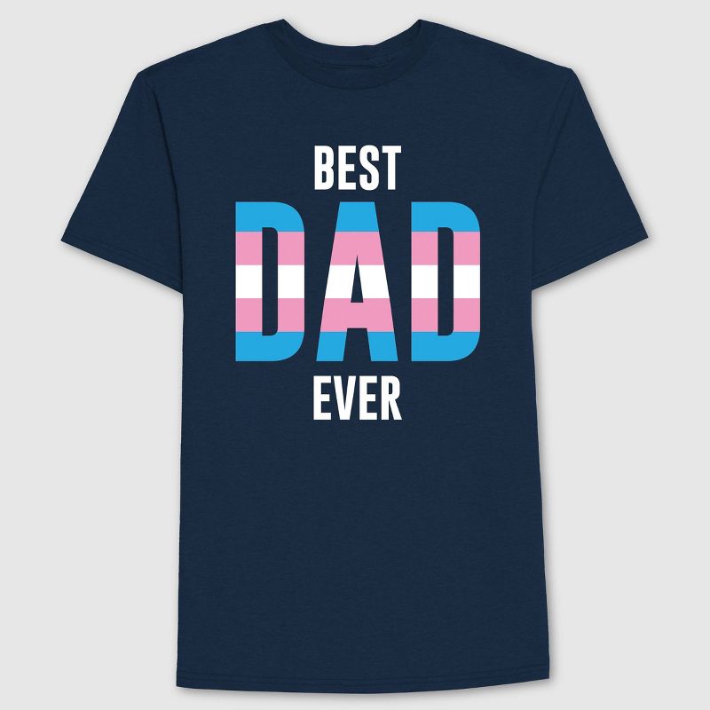 Men's Best Dad Ever Short Sleeve Graphic T-Shirt - Navy Blue, 3 of 6