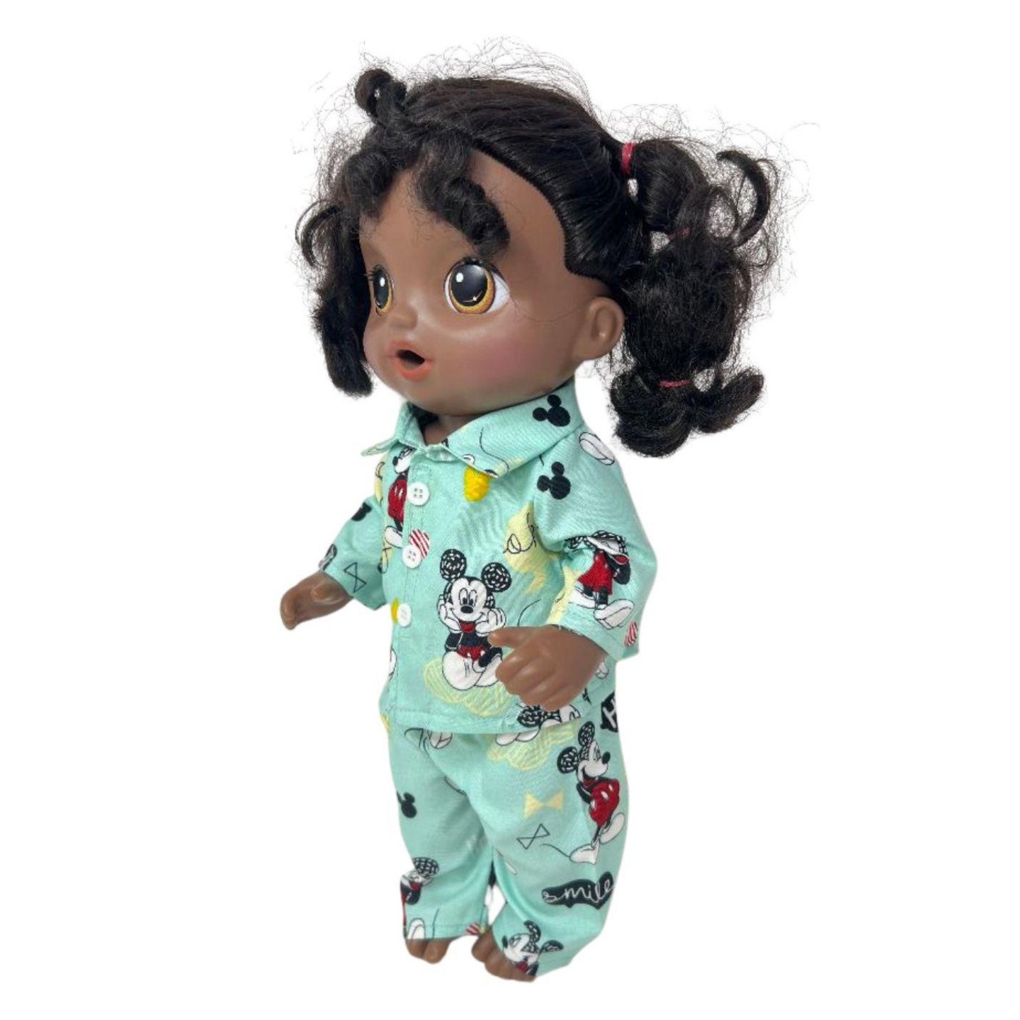 Детские пижамы Doll Clothes Superstore Smiling Mouse Pajamas for 14 Inch Baby Alive and Little Baby Dolls — фото 3