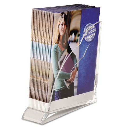 Swingline Stratus Acrylic Magazine Rack 3 1 2 X 10 1 4 X 10 1 2 Clear Target