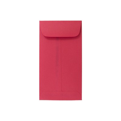 JAM Paper #7 Coin Business Colored Envelopes 3.5 x 6.5 Red Recycled 355228282H