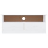 vidaXL ALTA TV Stand with Drawers White 39.4"x13.8"x16.1" Solid Wood Pine - 3 of 4