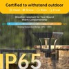 ROTTOGOON 22" Solar Outdoor 4 Lighting Modes IP65 Waterproof Dusk to Dawn LED Sconce Solar Landscape Lights Wall Mount Warm & Cold White 4-Pack - 3 of 4