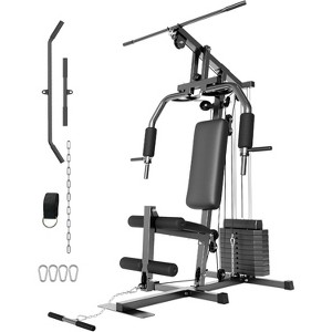 Multifunctional Home Gym Machine, with 100LBS Weight Stack, for Full Body Strength Training, LAT Pull Down, Chest Press, Leg Extension - 1 of 4