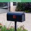 Unique Bargains Vinyl Waterproof Self-Adhesive Mailbox Number Stickers 12 Sheets - 4 of 4