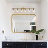 BAOURE Modern Vanity Light, Bathroom Light Fixtures for Expansive Bathrooms, Wall Lamp with Clear Glass for Mirror, Living Room - 2 of 4