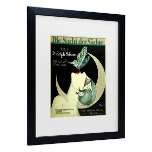 Trademark Fine Art -Vintage Apple Collection 'Art Deco Music Sheet' Matted Framed Art - 1 of 3