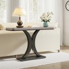 MAYEERTY 40" Console Table, Narrow Entryway Foyer Table with Geometric Base - 3 of 4