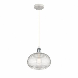 Ithaca - 1 Light Cord Hung Mini Pendant In Industrial Style-9.5 Inches Tall and 10 Inches Wide - 1 of 1