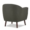 Sapphtopaz 1pc Accent Chair Button Tufted Solid Wood Lounge Chair with Espresso Finish Legs, Living Room Chair Comfy Chair - 2 of 4