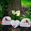 Pavilion Gift Company - Those We Love - 5" Standing Heart Memorial Stone - Stepping Stones and Pathways - 3 of 4
