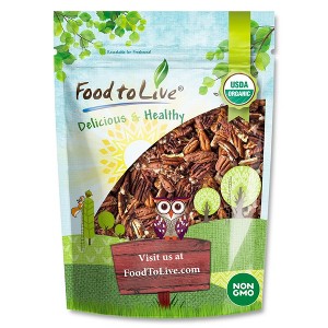 Organic Roasted Pecan Pieces with Himalayan Salt – by Food to Live - 1 of 4