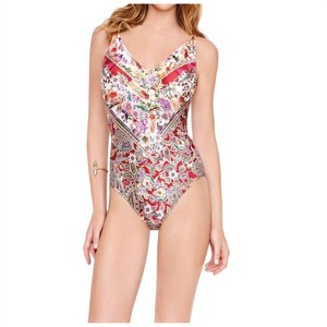 Women's V-neck One Piece Swimsuit - Gottex - 1 of 3