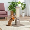 Cat Scratching Post with Interactive Ball Toy Cat Scratcher for Indoor Cats, 28.7 Inches Tall, Sturdy Claw-Sharpening Tower for Cats - 2 of 4
