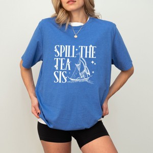 Simply Sage Market Spill The Tea Sis Short Sleeve Tee - 1 of 4