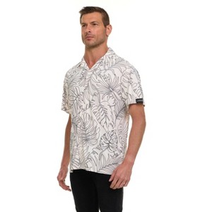 Canada Weather Gear Men’s ICE Fabric Camp Collar Shirt – 4-Way Super Stretch, Wrinkle Resistant, Moisture Wicking Travel Shirt - 1 of 4