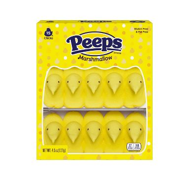 Peeps Easter Marshmallow Yellow Chicks - 4.5oz/15ct