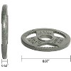 Gulches 4 Inch Olympic Cast Iron Weight Plates for Strength Training and Weightlifting, Multiple Weights four pieces - 3 of 4