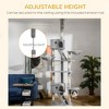 Floor to Ceiling Cat Tree, 94.5-102.5 inch Height Adjustable Cat Climbing Tower with Scratching Posts, Condos, Hammocks - 4 of 4