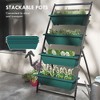 Gulches 4-Tier Vertical Garden Planter Set - Elevated Self-Draining Planter Boxes for Vegetables, Flowers & Herbs - Green - 3 of 4