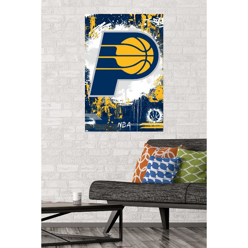 Trends International NBA Indiana Pacers - Maximalist Logo 23 Unframed Wall Poster Prints, 2 of 7