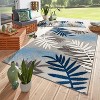 World Rug Gallery Evora Palm Frond Indoor/Outdoor Area Rug - 2 of 4
