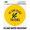 UC San Diego Tritons Automotive Car Window Locker Circle Bumper Sticker - 2 of 4