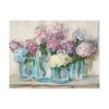 Trademark Fine Art -Carol Rowan 'Hydrangeas in Glass Jar Pastel Crop' Canvas Art - 2 of 3