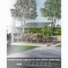 10'x 12' Lean to Gazebo, Hardtop Wall Pergola with Polycarbonate Roof, Aluminum Frame Mounted Gazebo for Lawn Patio Deck Yard and Party - 4 of 4
