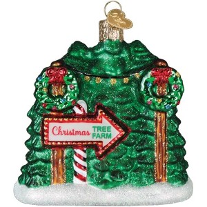 Old World Christmas Blown Glass Ornament for Christmas Tree, Christmas Tree Farm - 1 of 4