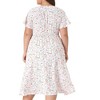 Agnes Orinda Women's Stylish Plus Size Trendy Smocked Waist A-Line Flowy Midi Sundresses - 4 of 4
