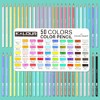 Premium Colored Pencils,Set of 50 Colors,Artists Soft Core for Drawing Sketching Shading,Coloring Pencils for Adults Beginners - 2 of 4