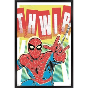 Trends International Marvel Comics Spider-Man - Thwip Framed Wall Poster Prints - 1 of 4