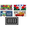 Evergreen Flag Sassafras Doormat Modern Farmhouse Spring, Summer Fall Winter Floormat Set of 5 - 2 of 4