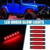 Unique Bargains Waterproof Car Golf Cart Exterior Interior Under Glow Wheel Lights LED 6 Pcs - 2 of 4