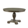 5-Piece Dining Set with Round Table and 4 Upholstered Chairs - 4 of 4