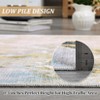 Area Rug Runner Non-Slip - Machine Washable Rubberback Modern Abstract Geometric Print Carpet for Hallway, Bedroom, Living Room, High-Traffic Spaces - 3 of 4