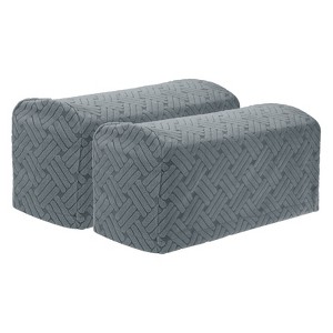 Unique Bargains Non-Slip Stretch Jacquard Couch Armrest Slipcovers 2 Pcs - 1 of 4