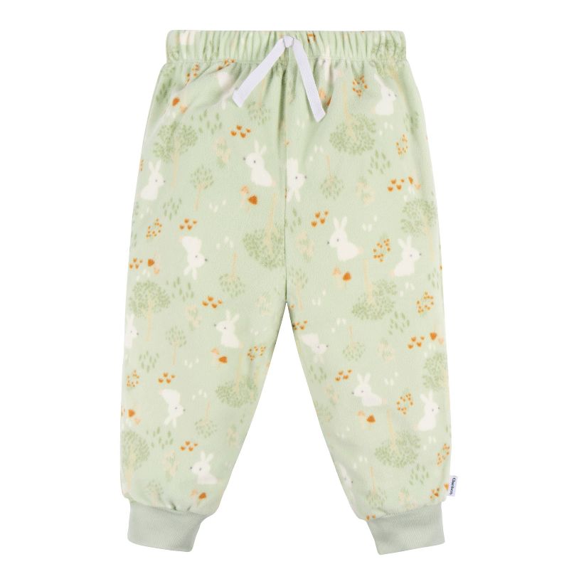 Gerber Baby and Toddler Girls' Fleece Pajamas - 2-Piece, 2 of 7