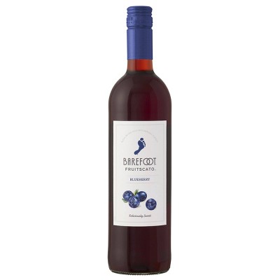 Barefoot Cellars Fruitscato Blueberry Moscato Sweet Wine - 750ml Bottle