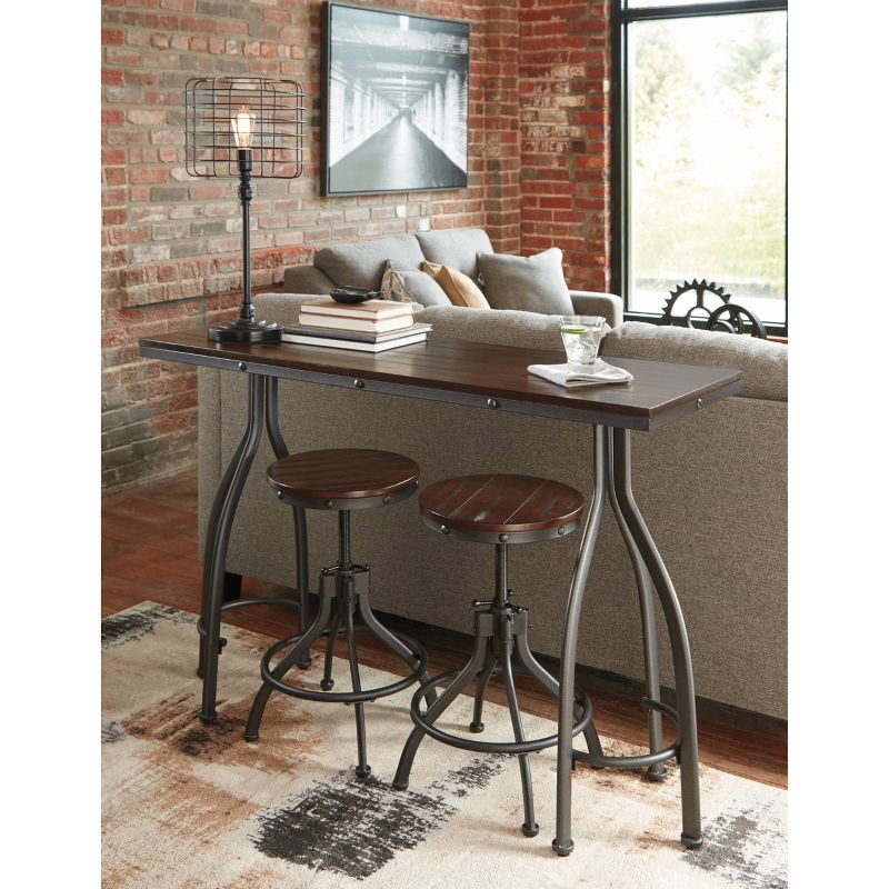 Set of 3 Odium Rectangular Dining Room Counter Table Set Brown - Signature Design by Ashley, 4 of 5